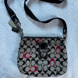 Coach bag- perfect size and adjustable strap for cross body option